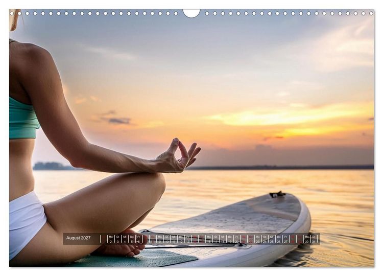 Produktbild: Im Fluss der Zeit &ndash; SUP-Momente zum Durchatmen (Wandkalender 2027 DIN A3 quer), CALVENDO Monatskalender