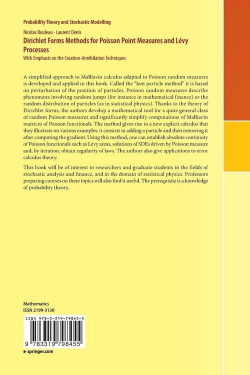 Produktbild: Dirichlet Forms Methods for Poisson Point Measures and L&eacute;vy Processes