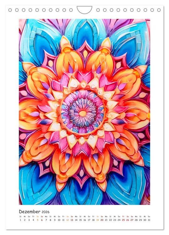 Produktbild: Zauberhafte Mandalas (Wandkalender 2026 DIN A4 hoch), CALVENDO Monatskalender
