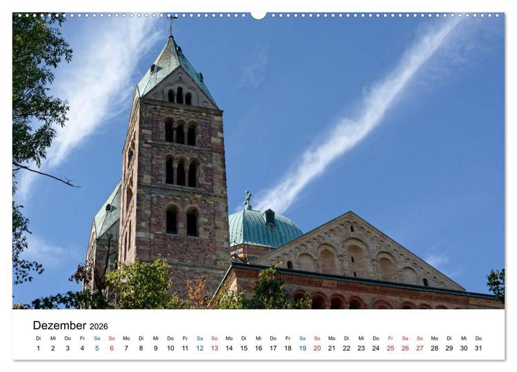 Produktbild: Speyer - Ansichtssache (hochwertiger Premium Wandkalender 2026 DIN A2 quer), Kunstdruck in Hochglanz