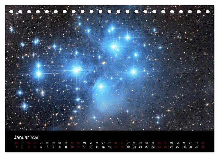 Produktbild: Beeindruckendes Universum (Tischkalender 2026 DIN A5 quer), CALVENDO Monatskalender