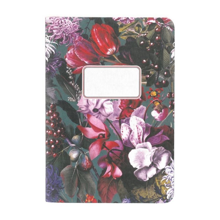 Produktbild: Hefte A5 Pattern Blumenbouquet petrol