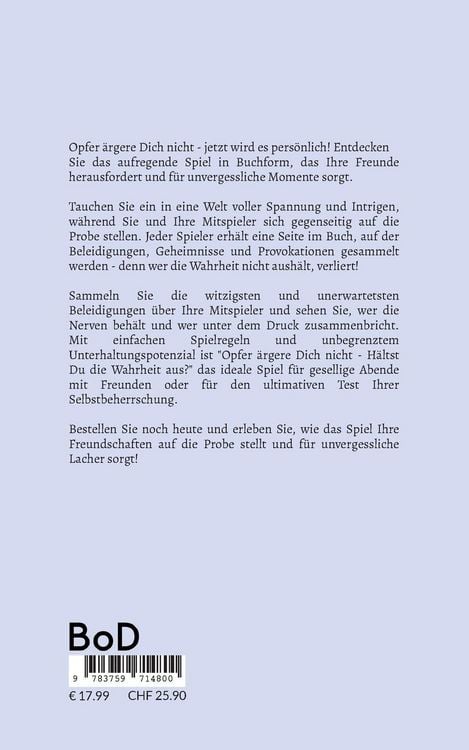 Produktbild: Opfer ärgere Dich nicht