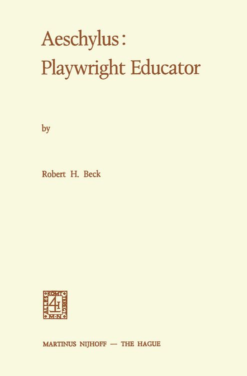 Produktbild: Aeschylus: Playwright Educator