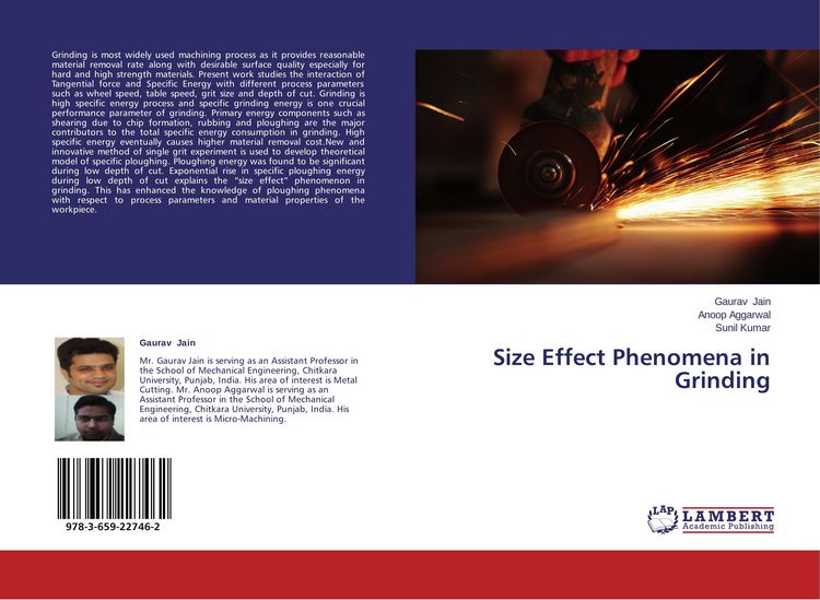 Produktbild: Size Effect Phenomena in Grinding
