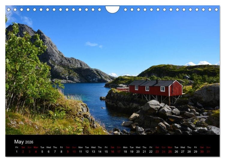 Produktbild: The magical Lofoten Islands (Wall Calendar 2026 DIN A4 landscape), CALVENDO 12 Month Wall Calendar