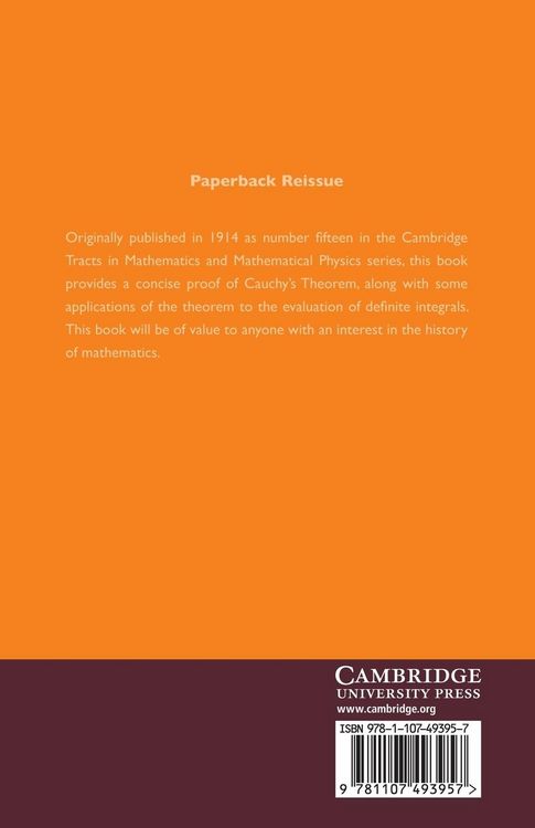 Produktbild: Complex Integration and Cauchy's Theorem