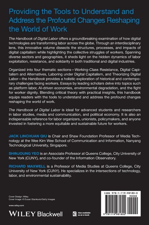 Produktbild: The Handbook of Digital Labor