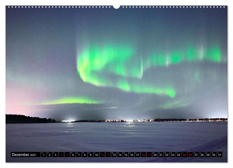 Produktbild: Lulea - Wintertraum in Schwedisch Lappland (hochwertiger Premium Wandkalender 2027 DIN A2 quer), Kunstdruck in Hochglanz