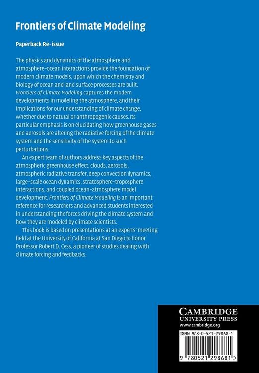 Produktbild: Frontiers of Climate Modeling