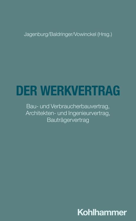 Produktbild: Der Werkvertrag