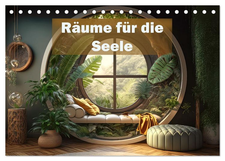 Produktbild: R&auml;ume f&uuml;r die Seele (Tischkalender 2026 DIN A5 quer), CALVENDO Monatskalender