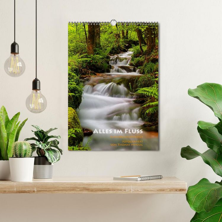 Produktbild: Alles im Fluss - Schwarzwaldwasser (Wandkalender 2026 DIN A3 hoch), CALVENDO Monatskalender