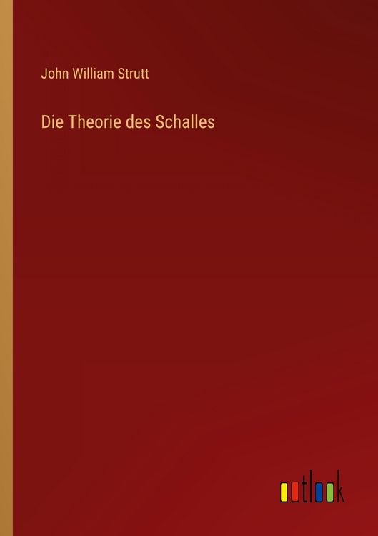 Produktbild: Die Theorie des Schalles