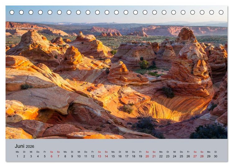 Produktbild: Magische Landschaften - Unterwegs im S&uuml;dwesten der USA (Tischkalender 2026 DIN A5 quer), CALVENDO Monatskalender