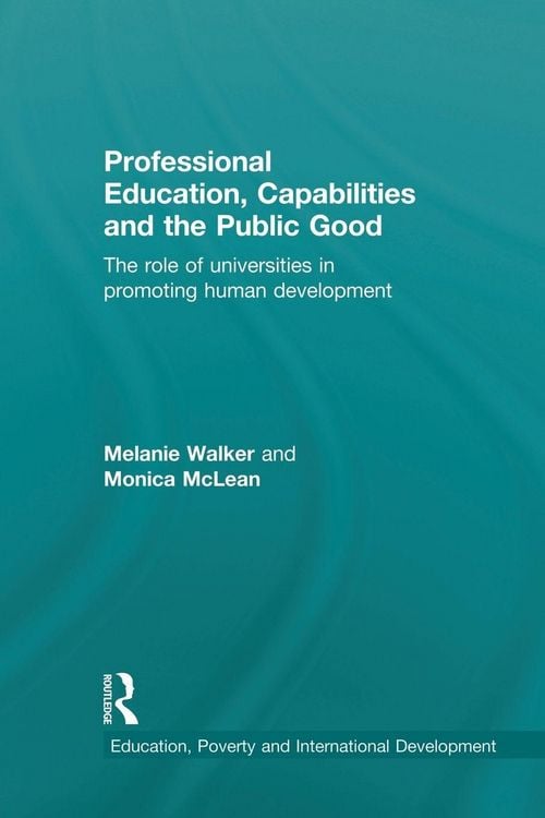 Produktbild: Professional Education, Capabilities and the Public Good