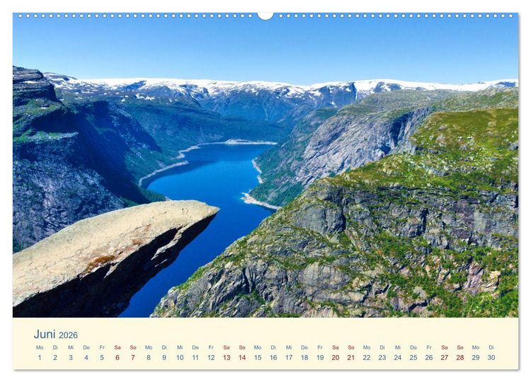 Produktbild: Trolltunga (Wandkalender 2026 DIN A2 quer), CALVENDO Monatskalender