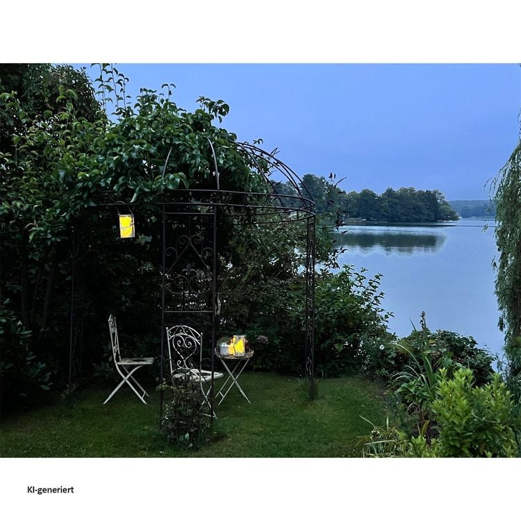 Produktbild: HTI-Living Solarlaterne Bl&auml;tter/Baum, 2er Set Luna Solarlaterne Bl&auml;tter/Baum, 2er Set Luna