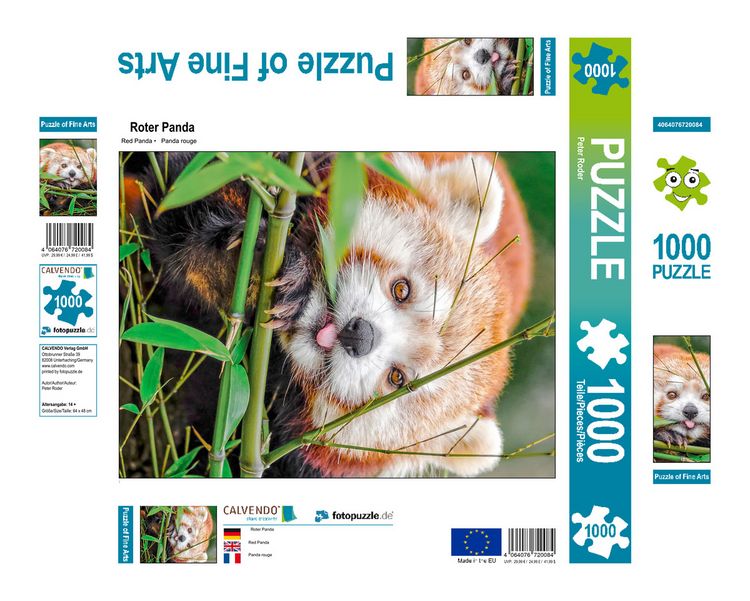 Produktbild: CALVENDO Puzzle Roter Panda 1000 Teile Lege-Gr&ouml;&szlig;e 480 x 640 cm Foto-Puzzle Bild von Peter Roder