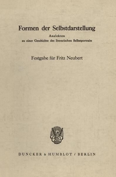 Produktbild: Formen der Selbstdarstellung.
