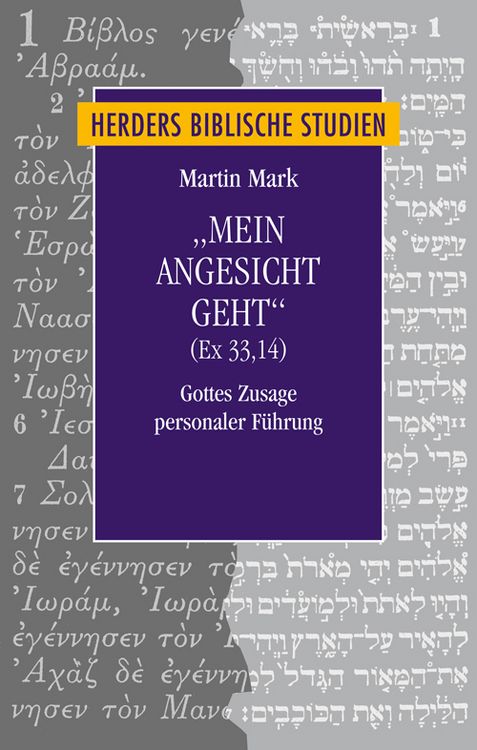 Produktbild: "Mein Angesicht geht" (Ex 33,14)