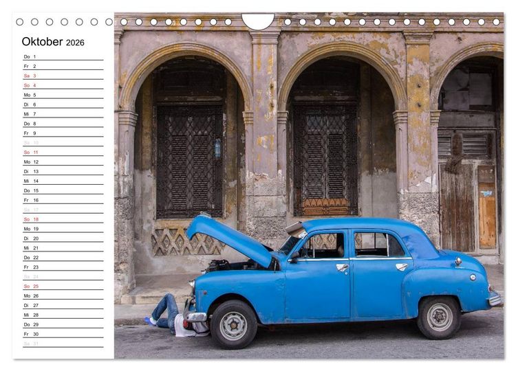 Produktbild: Cars on Cuba (Wandkalender 2026 DIN A4 quer), CALVENDO Monatskalender