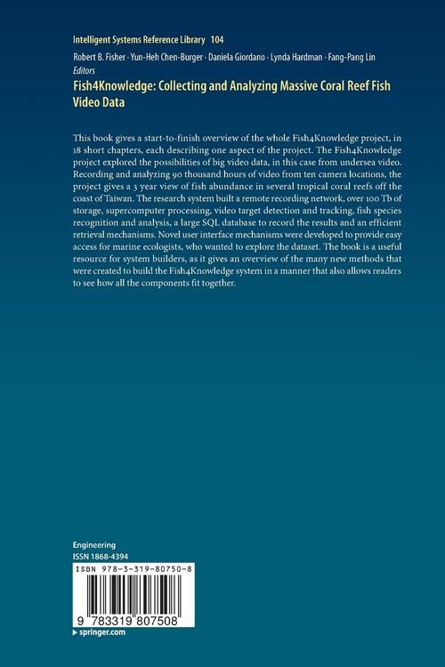Produktbild: Fish4Knowledge: Collecting and Analyzing Massive Coral Reef Fish Video Data