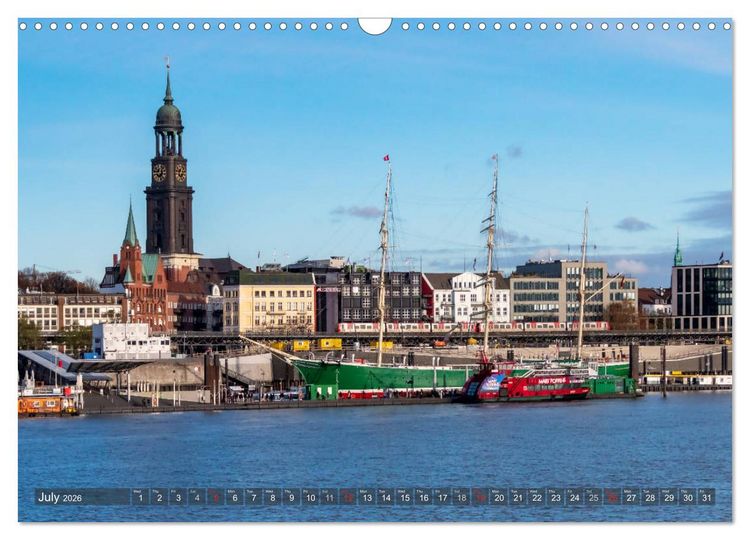 Produktbild: Hamburg perspectives (Wall Calendar 2026 DIN A3 landscape), CALVENDO 12 Month Wall Calendar