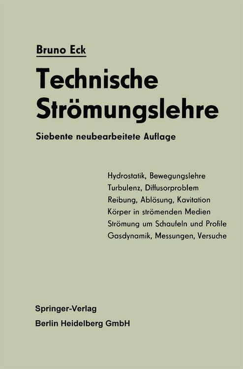 Produktbild: Technische Str&ouml;mungslehre