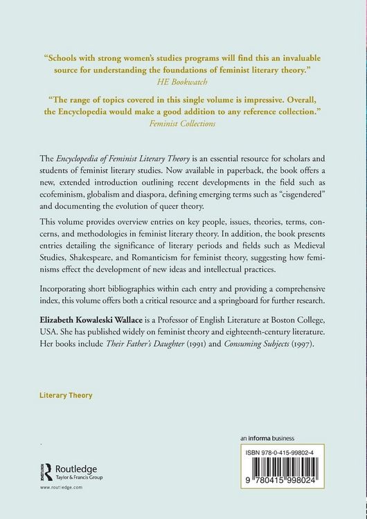 Produktbild: Encyclopedia of Feminist Literary Theory