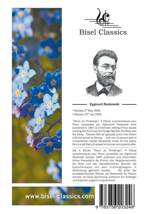 Produktbild: Fleurs du Printemps - Vier Charakterst&uuml;cke f&uuml;r Piano, Opus 48