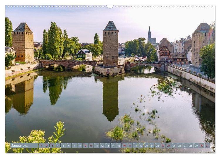 Produktbild: Strasbourg. Zeitlose Impressionen zwischen Ill und M&uuml;nster (hochwertiger Premium Wandkalender 2027 DIN A2 quer), Kunstdruck in Hochglanz