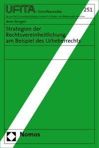 Produktbild: Strategien der Rechtsvereinheitlichung am Beispiel des Urheberrechts