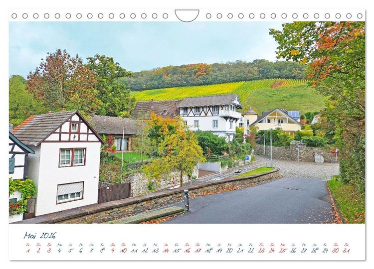 Produktbild: K&ouml;nigswinter-Oberdollendorf &ndash; Traum-Trip durch farbenpr&auml;chtige Weinberge (Wandkalender 2026 DIN A4 quer), CALVENDO Monatskalender