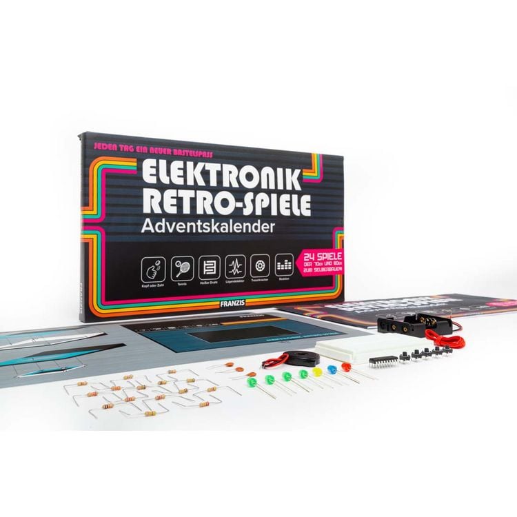 Produktbild: FRANZIS 67150 - Elektronik Retro Spiele Adventskalender