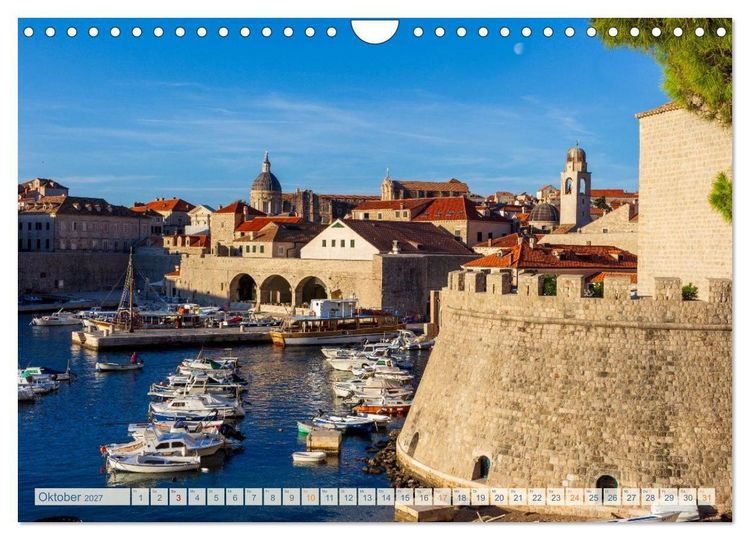 Produktbild: Dubrovnik historische Altstadt - UNESCO‑Welterbe im sonnigen Kroatien (Wandkalender 2027 DIN A4 quer), CALVENDO Monatskalender