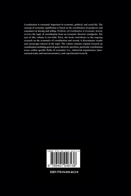Produktbild: Problems of Coordination in Economic Activity