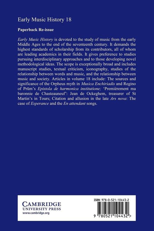 Produktbild: Early Music History