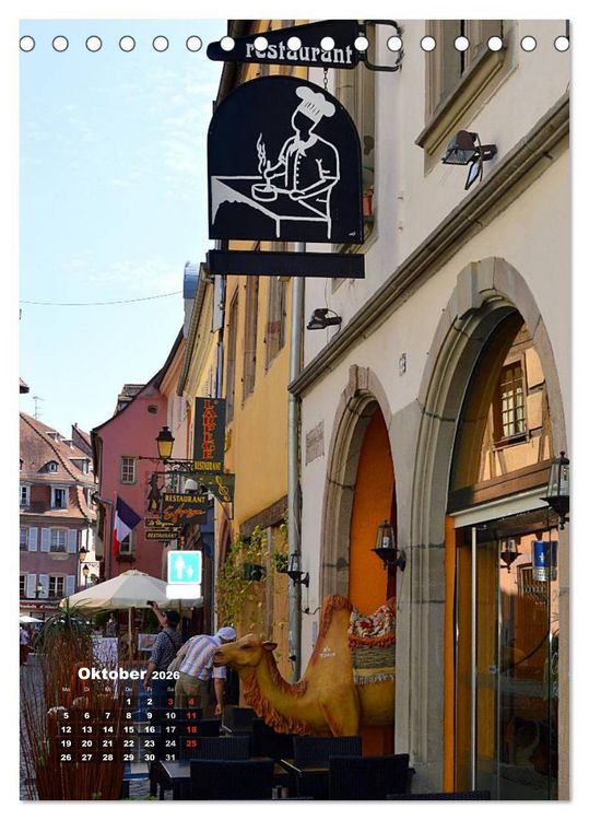 Produktbild: Colmar - Zauberhafte Stadt im Elsass (Tischkalender 2026 DIN A5 hoch), CALVENDO Monatskalender