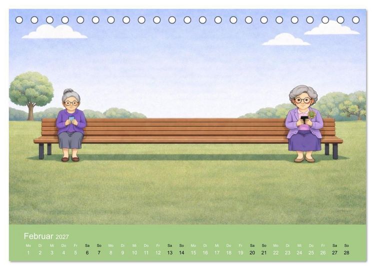 Produktbild: Ich bin noch nicht fertig - Oma Edition (Tischkalender 2027 DIN A5 quer), CALVENDO Monatskalender