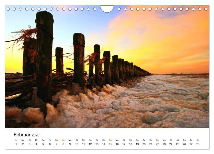 Produktbild: Nordseebad Wremen - Strandimpressionen (Wandkalender 2026 DIN A4 quer), CALVENDO Monatskalender