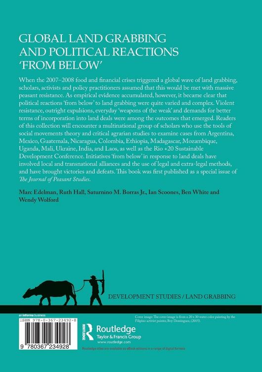 Produktbild: Global Land Grabbing and Political Reactions 'from Below'