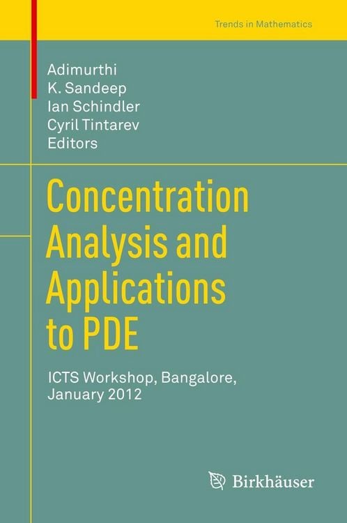Produktbild: Concentration Analysis and Applications to PDE