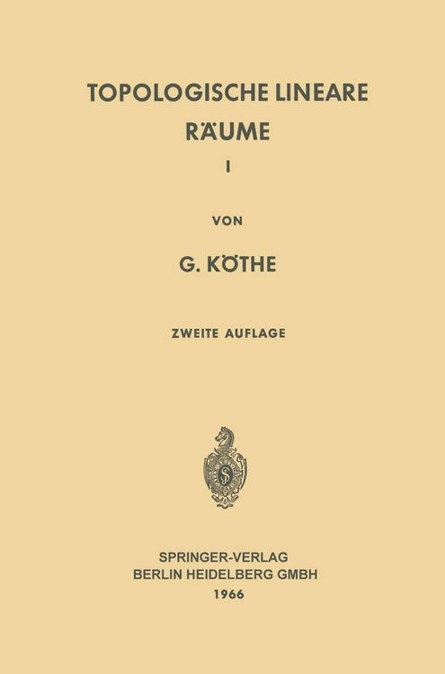 Produktbild: Topologische Lineare R&auml;ume I