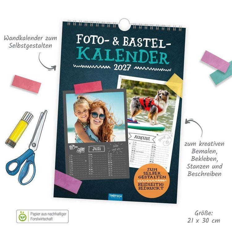 Produktbild: TR&Ouml;TSCH - Foto- und Bastelkalender A4 2027