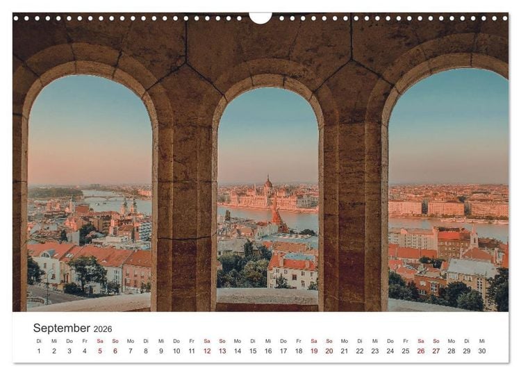 Produktbild: Budapest - Ungarns einzigartige Hauptstadt an der Donau. (Wandkalender 2026 DIN A3 quer), CALVENDO Monatskalender