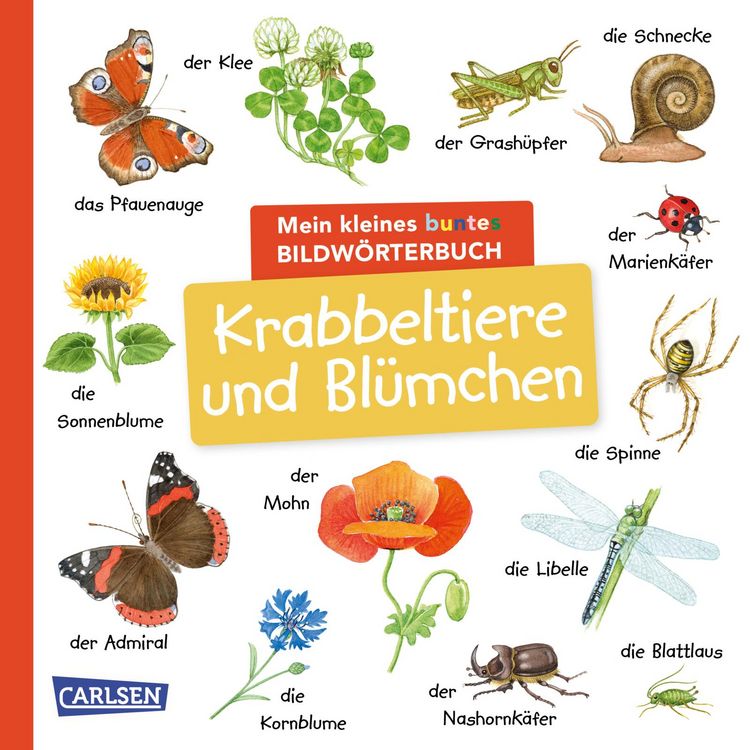 Produktbild: Mein kleines buntes Bildw&ouml;rterbuch: Krabbeltiere und Bl&uuml;mchen