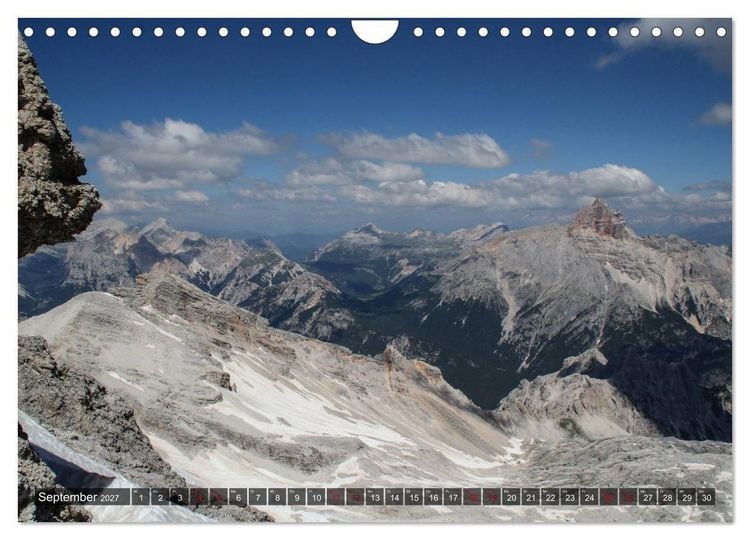 Produktbild: Dolomiten 2027 - Die wei&szlig;en Berge (Wandkalender 2027 DIN A4 quer), CALVENDO Monatskalender