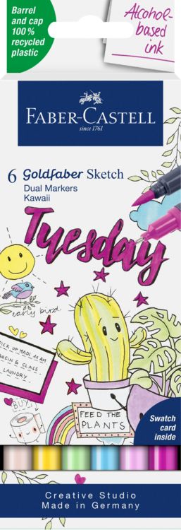 Produktbild: Faber-Castell Goldfaber Sketch Marker Kawaii 6er Set