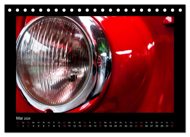 Produktbild: Rot (Tischkalender 2026 DIN A5 quer), CALVENDO Monatskalender